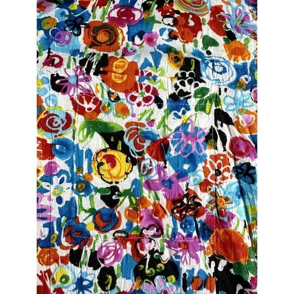 💎 RARE Jams World Flourish Flower Pattern Button Down Pocket Shirt XL - Picture 3 of 10